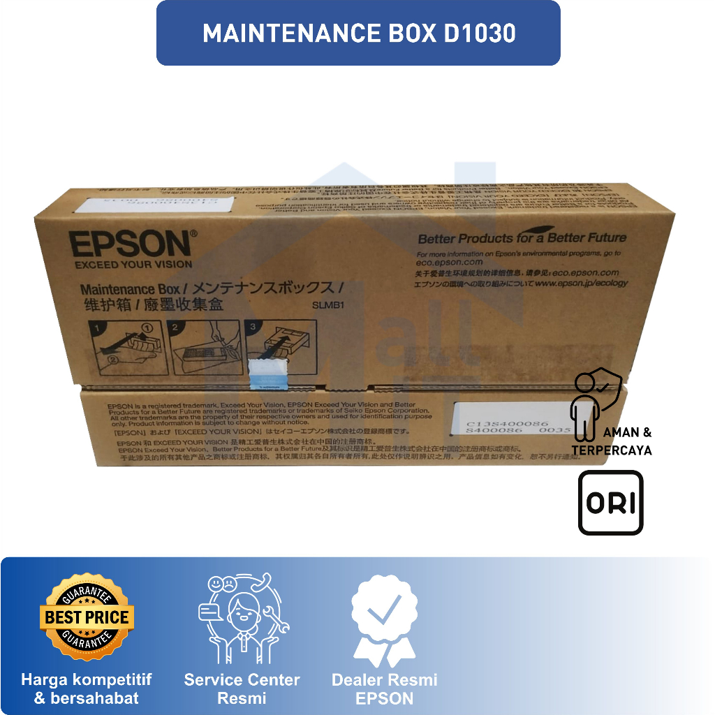 ( Bisa Cod) MAINTENANCE BOX EPSON C13S400086 UNTUK SL-D1030 SLD1030 SL D1030 ORI