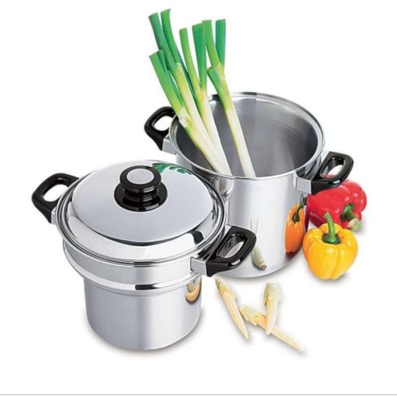 ZEBRA PANCI DOUBLE BOILER 20 CM 173220 STAINLESS