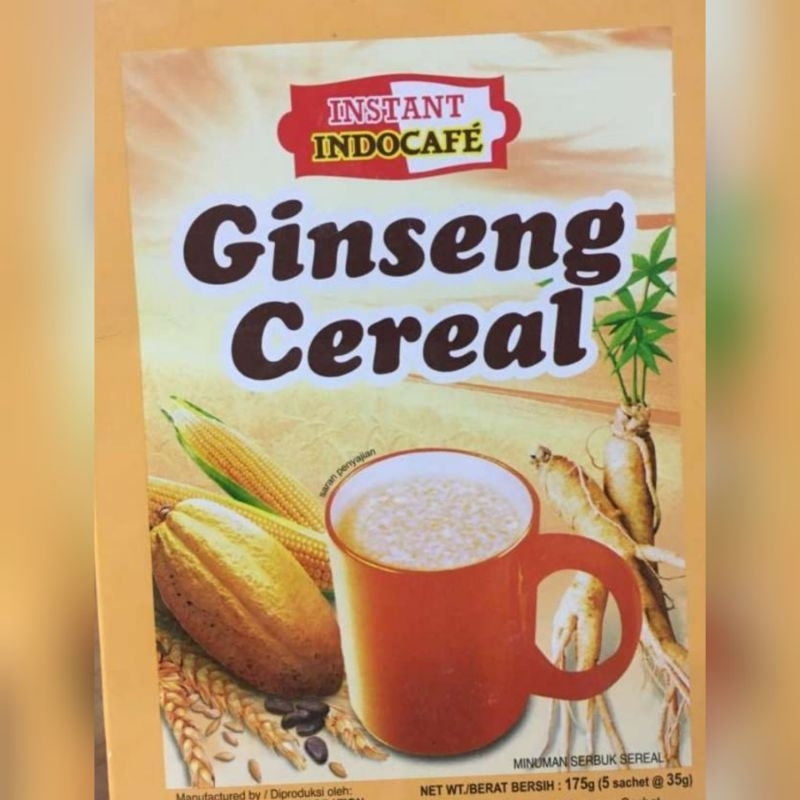 

INDOCAFE Gingseng Cereal isi 5 sachet