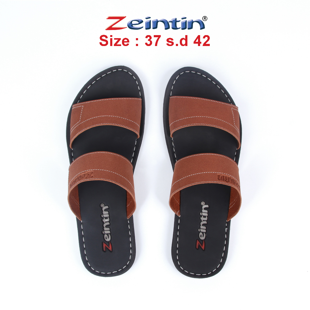 Zeintin - Sandal Wanita Bahan Kulit Sintetis Sandal Teplek Wanita Sintetsi Original Zeintin KK