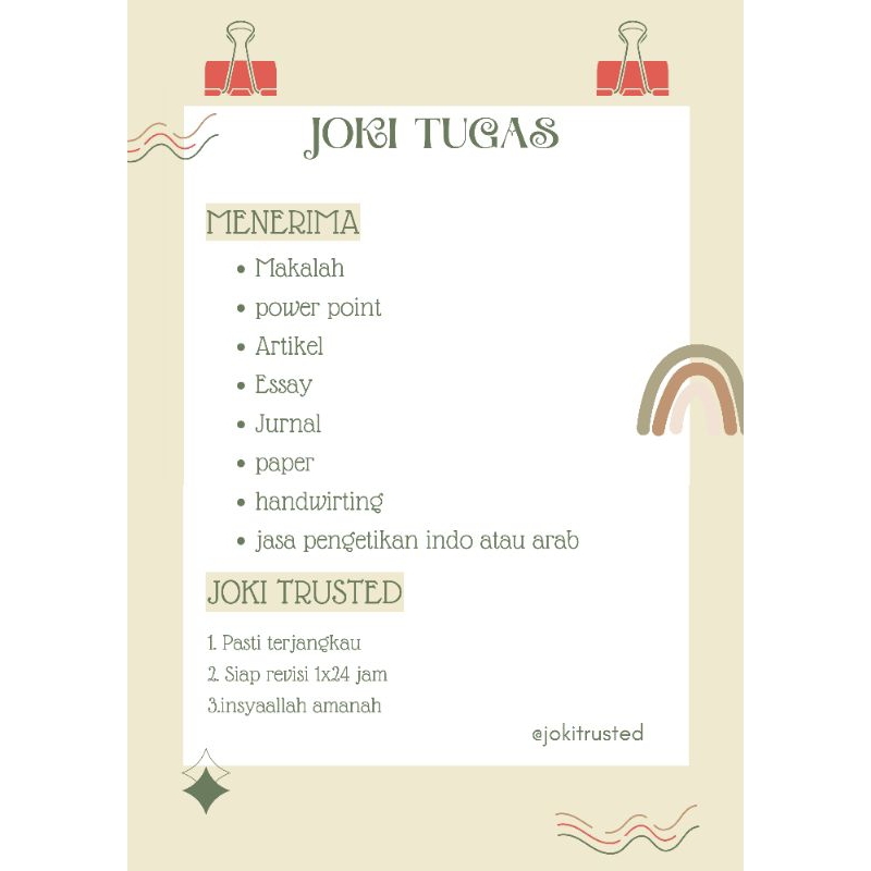 

JASA LAYANAN KETIK, JURNAL DLL