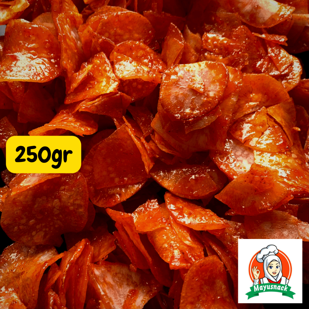 

Keripik Singkong Balado Pedas Manis Lengket 250gr