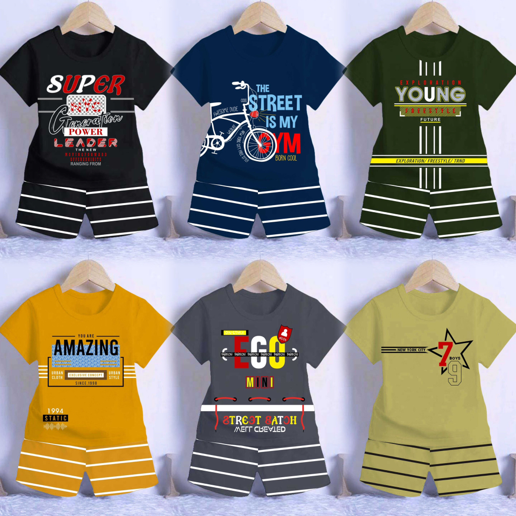 ODOM SETELAN BAJU ANAK COWOK/SET PAKAIAN ANAK LAKI LAKI MURAH