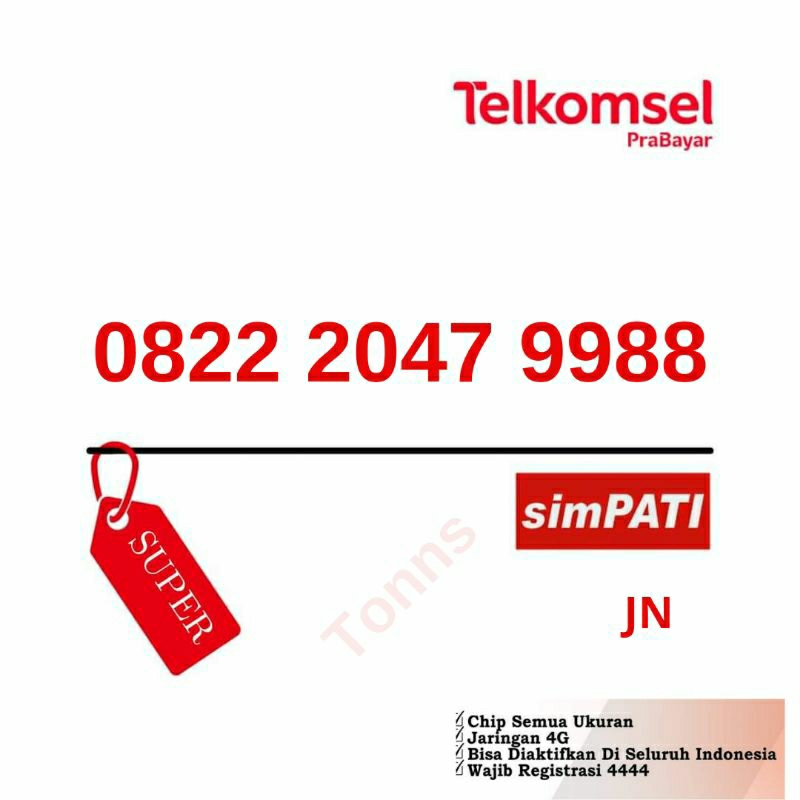 Nomor Cantik Prabayar Simpati 4g Lte