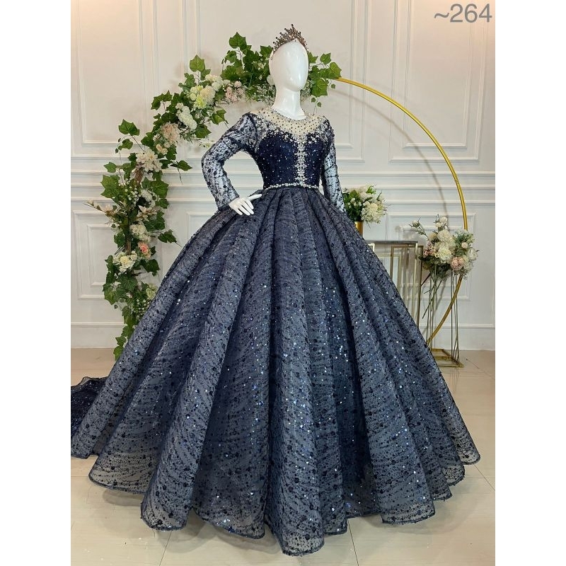 GAUN PENGANTIN BERBY  BEREREKOR || GAUN MODREN || BAJU WEDDING MEWAH | BAJU PENGANTIN TERBARU