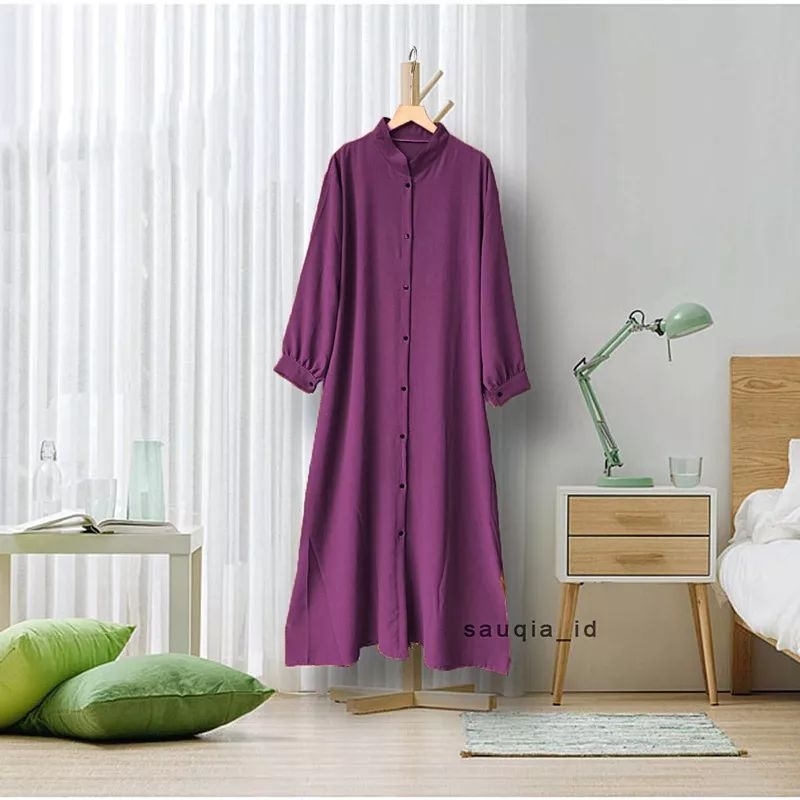 Ayana Long Tunik Polos / Tunik Crinkle airflow ld 115