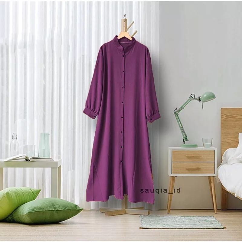 Ayana Long Tunik Polos / Tunik Crinkle airflow ld 115