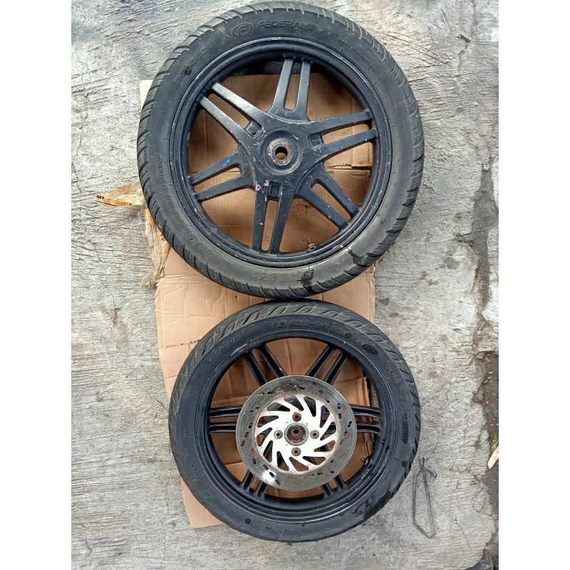 VELG SUZUKI SPIN 125 AS RODA 20 PNP SUZUKI SKYWAVE RING 14 DEPAN BELAKANG ORIGINAL SEKEN