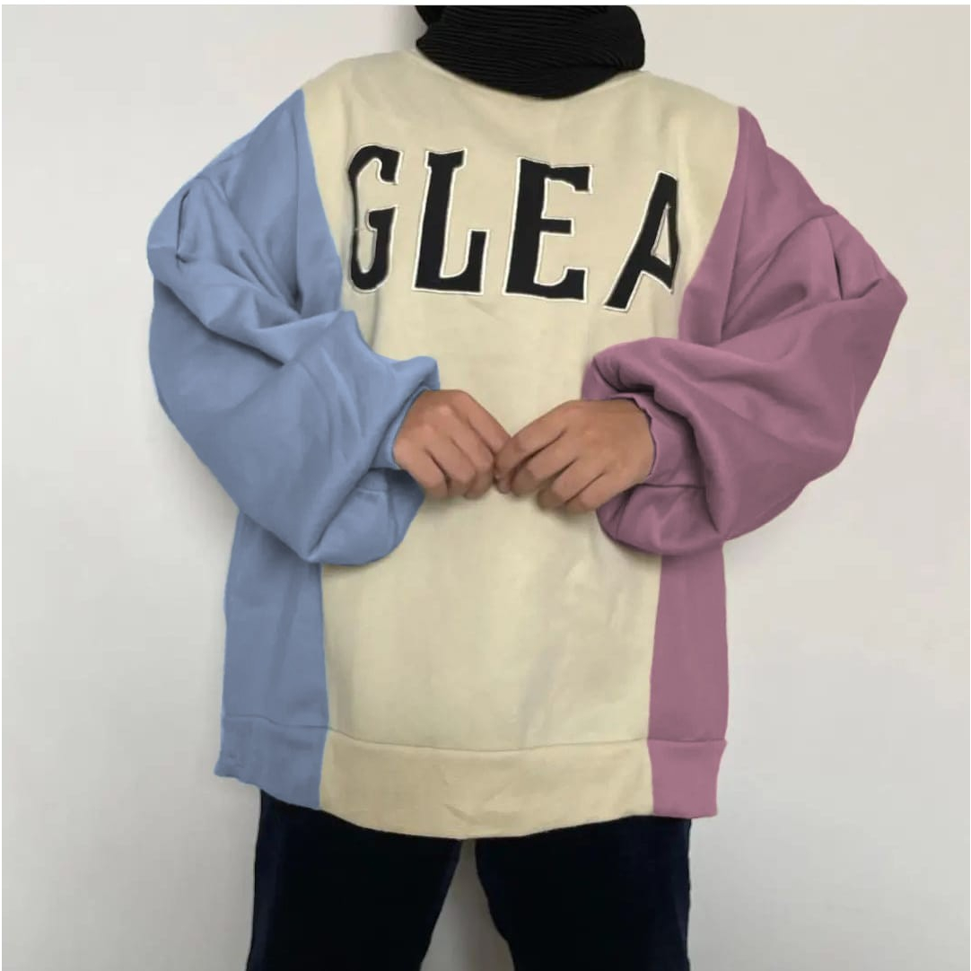 GLEA COMBIE OVERSIZE SWEATER WANITA - SWEATSHIRT SWEATER OVERSIZE