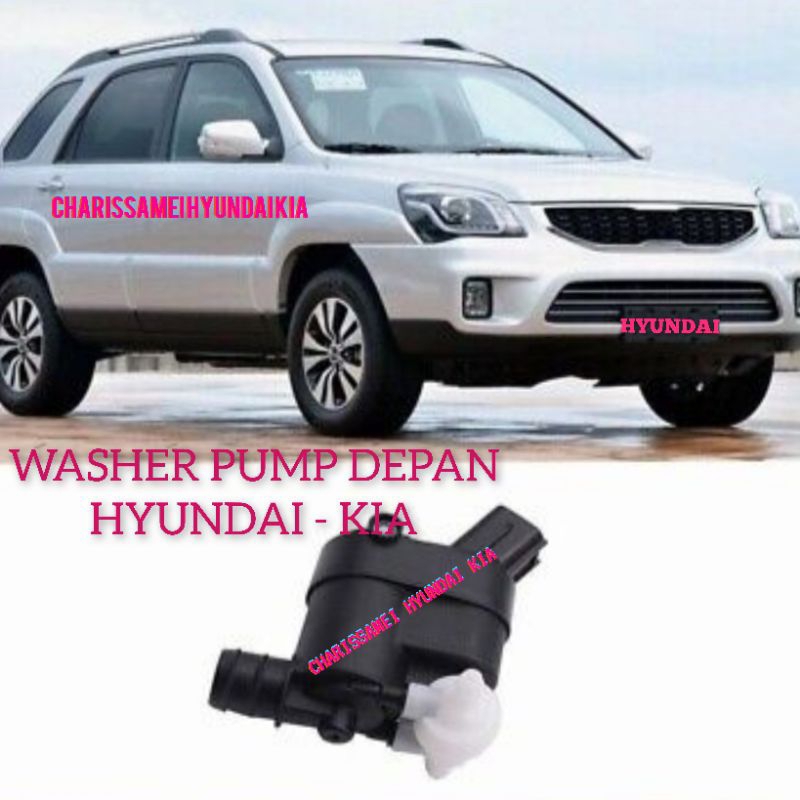 MOTOR WASHER PUMP AIR WIPER DEPAN HYUNDAI SANTA FE  ELANTRA i10 i20 SPORTAGE