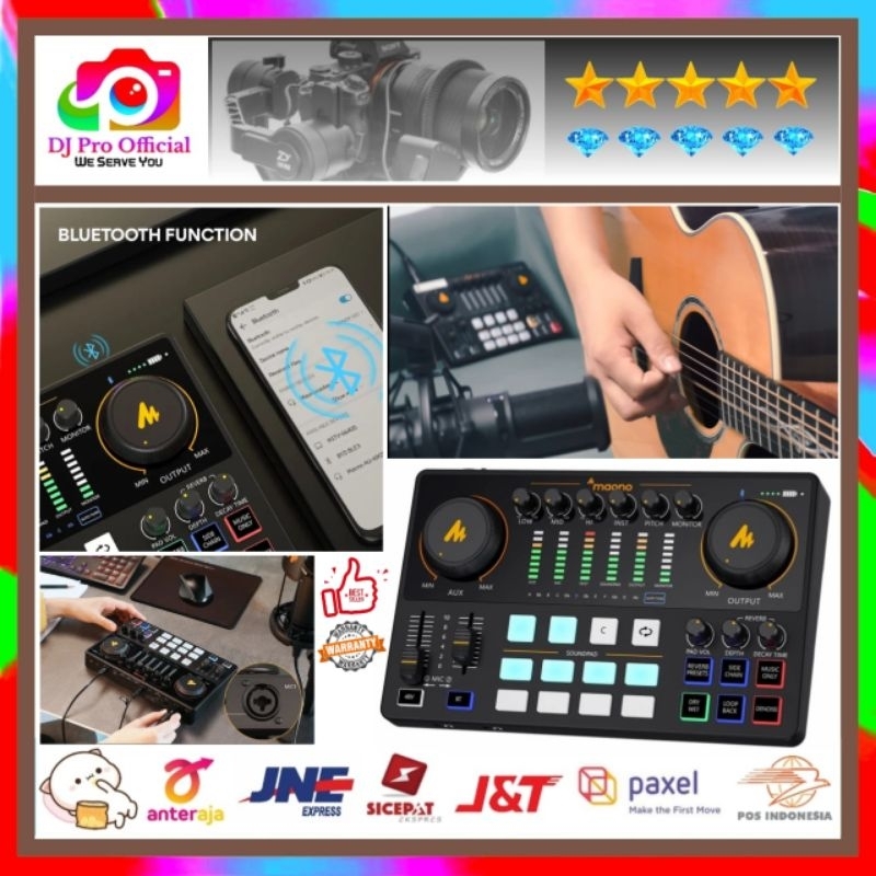 Maono AME2 MaonoCaster E2 Portable Live Streaming Podcast AME 2 Soundcard