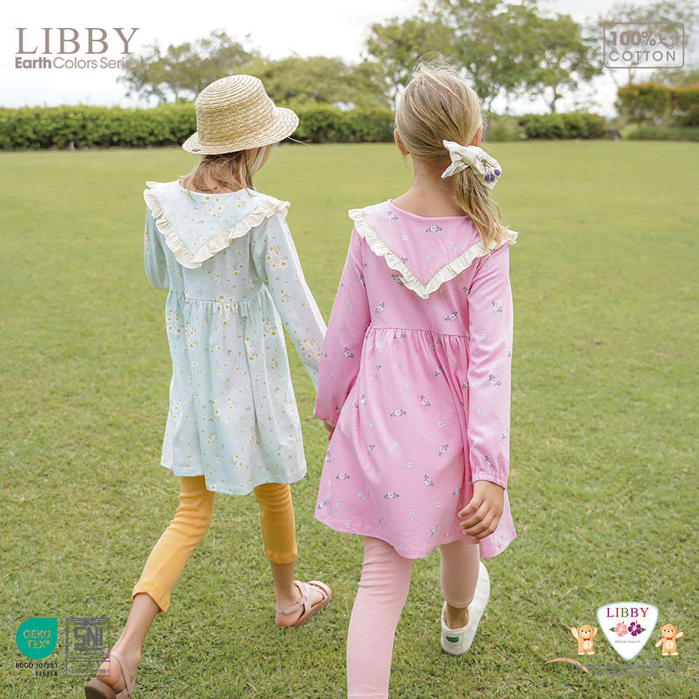 LIBBY Earth Anna Dress Anak Perempuan 6 Bulan - 8 Tahun (1 pcs/pack)