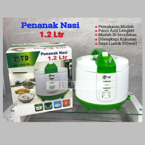 Rice Cooker TD/Yamakawa /Omicko / TD National Quality 1,2Liter Rice Cooker 3 in 1 Low watt Teflon Anti Lengket Magic Com Murah