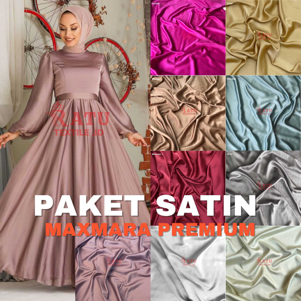 Paket Seragam Bridesmaid Lengkap Wisuda Lamaran Keluarga Satin Maxmara Premium