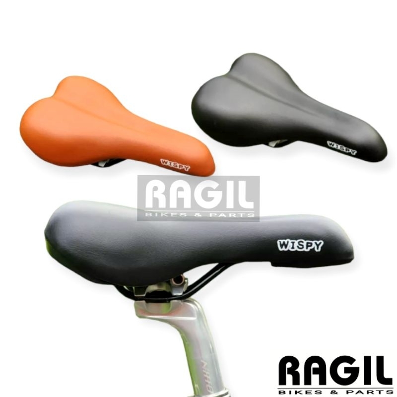 SADEL SEPEDA WISPY SADDLE SEDEL JOK COKLAT HITAM KLASIK VINTAGE MTB LIPAT SELI FEDERAL