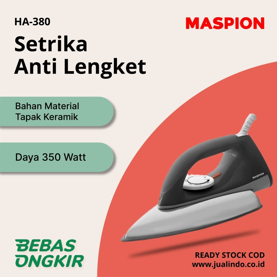 Setrika Maspion / Gosokan Maspion HA-380 / HA380 Original BAGUS OKE