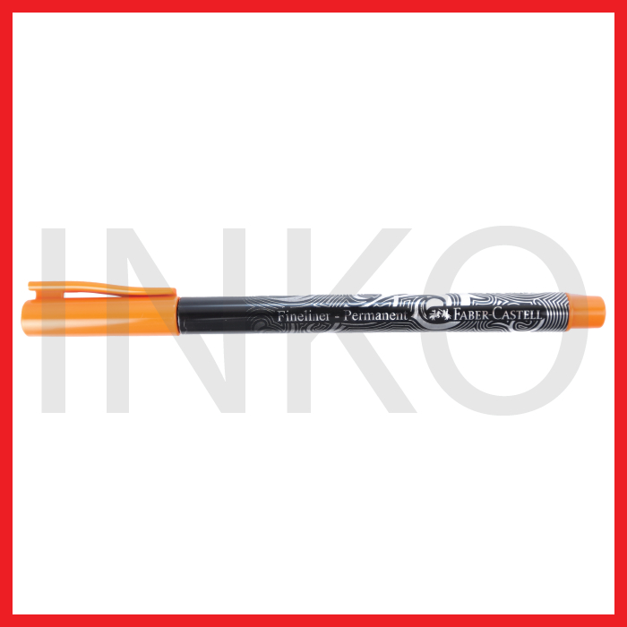 

FABER CASTELL FINELINER PERMANENT ORANGE INK 1PCS