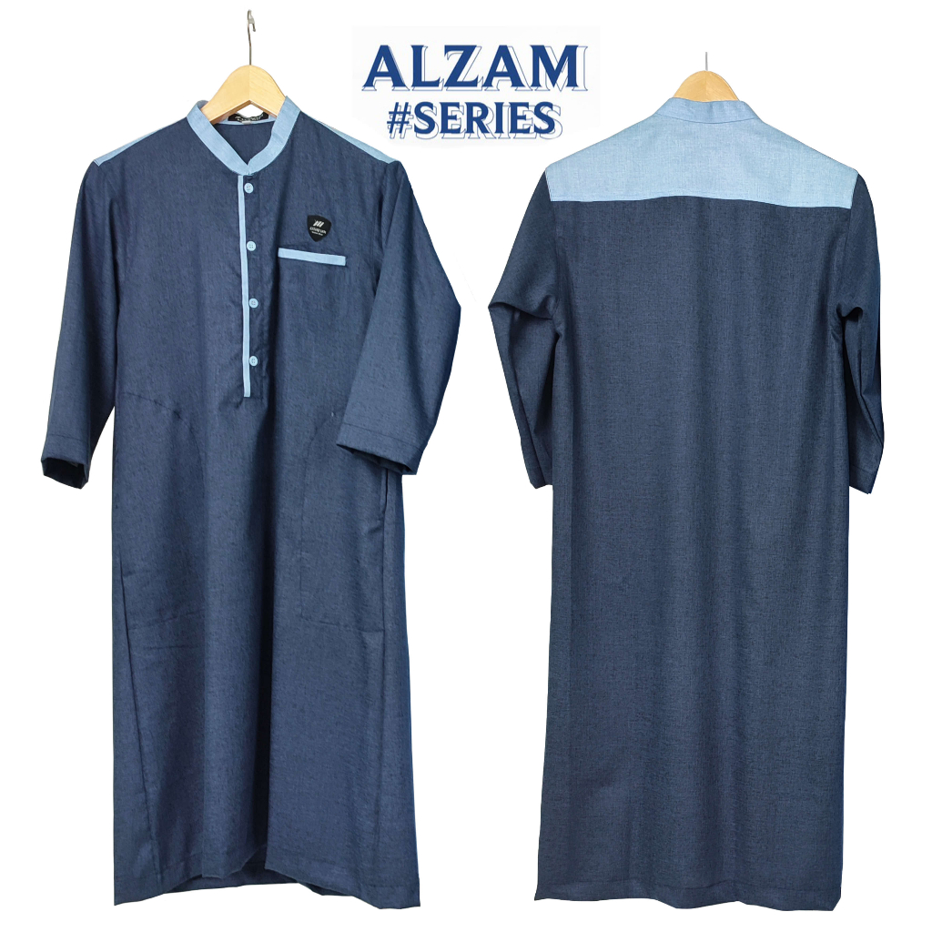 Jubah Anak Gamis Anak &amp; Remaja Laki-laki Premium ALZAM Bahan Kain impor Katun Madinah