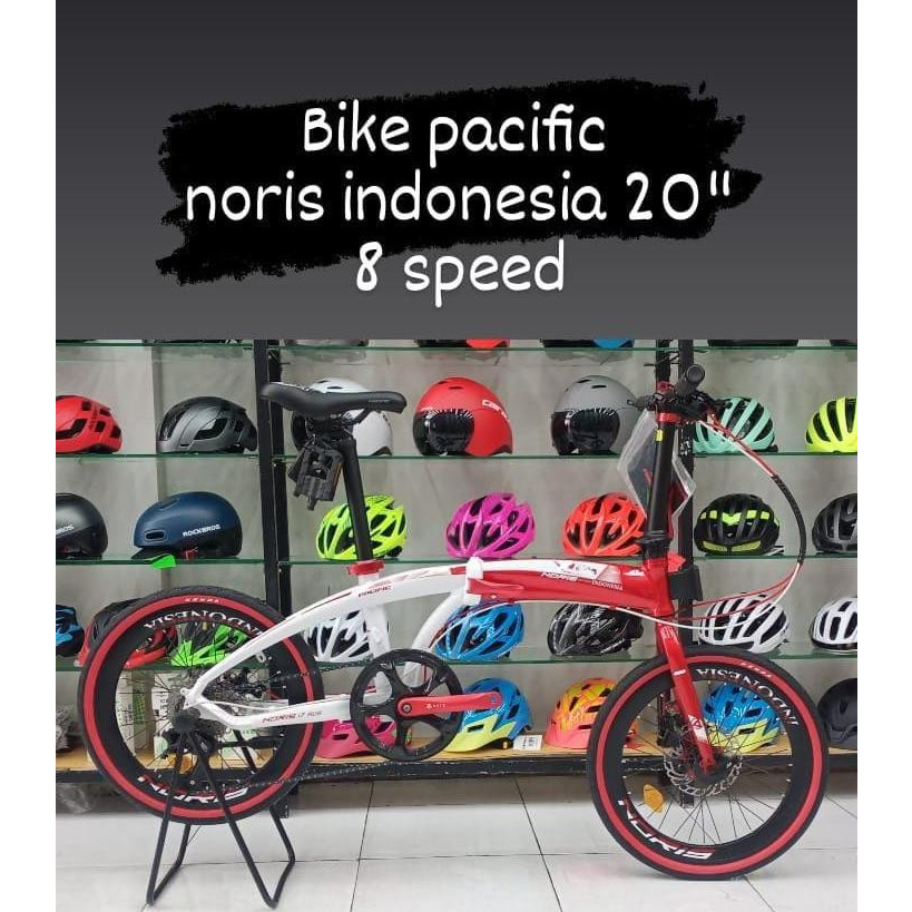 Sepeda Lipat Pasific Noris Indonesia 16 20 Inch Alloy 8 Speed