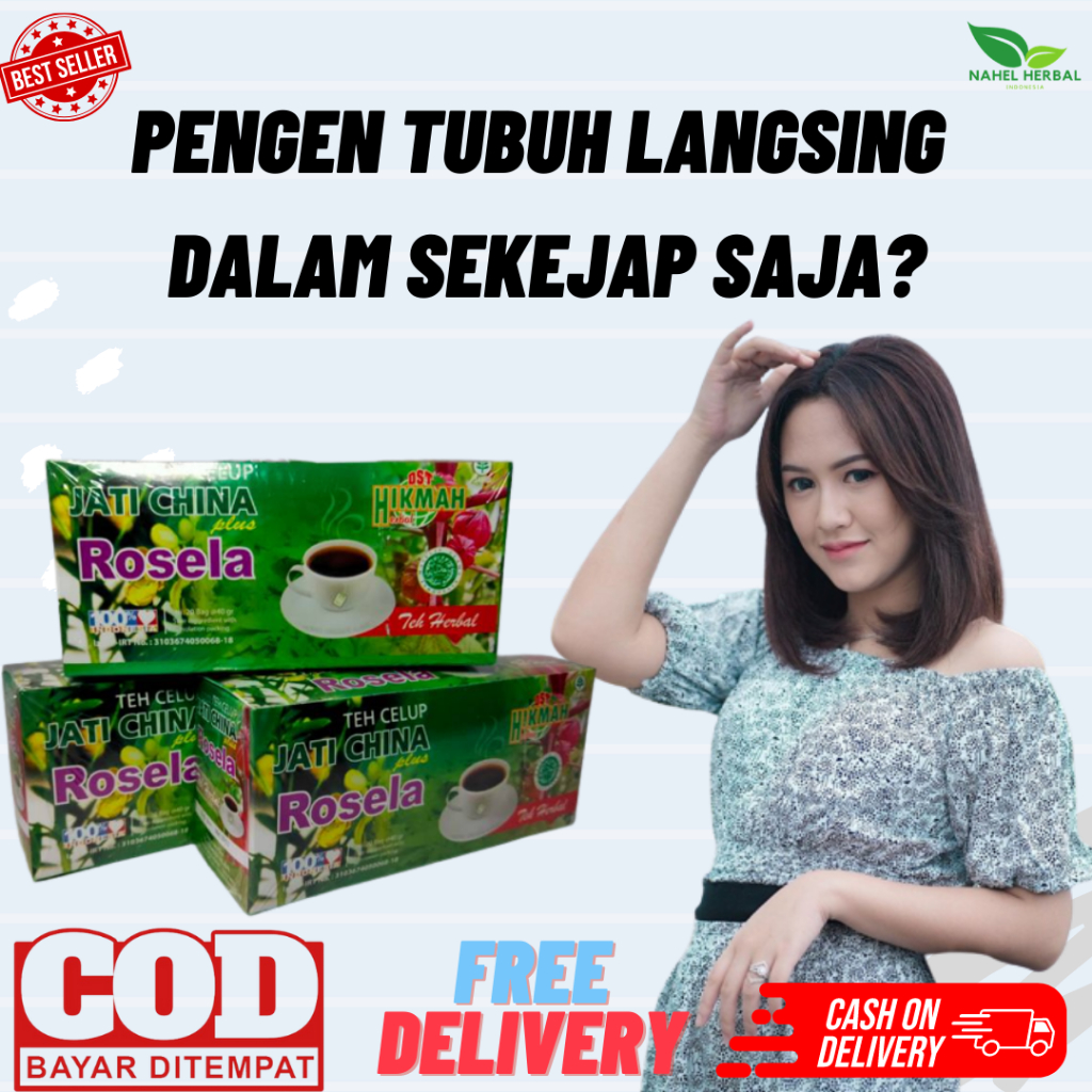 Teh Celup Daun Jati Cina Plus Bunga Rosella Solusi Terbaik Untuk Mendapatkan Tubuh Langsing Ala Happ