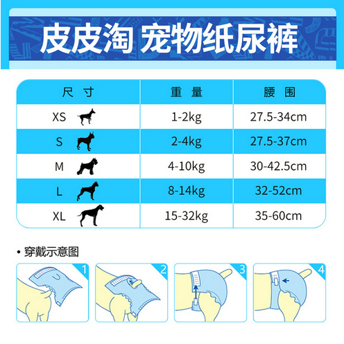 Popok Anjing Jantan Dan Betina / Dog Male and Female Diapers / Anti Marking Sekali / Popok Hewan Peliharaan