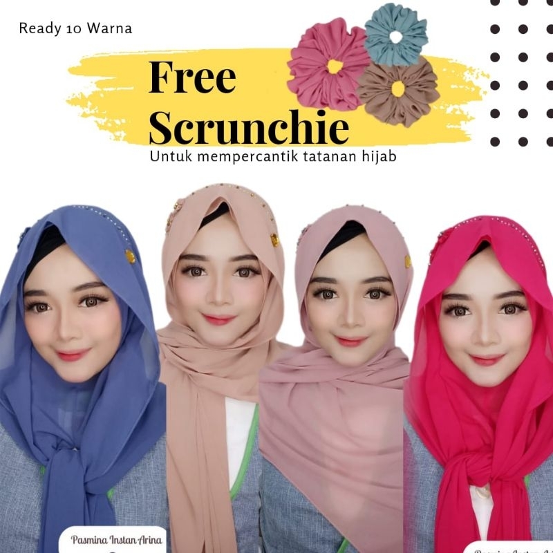 Pasmina Instan Arina Zaura Hijab