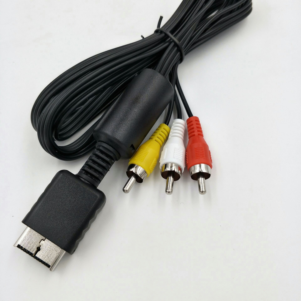 YUN Mall  Kabel Av PS2 Ori / Kabel PS2 PS 2 ke tv / kabel PS2 ke tv full set / kabel jack ps 2 / Panjang 1.8 Meter - Kabel PS2 Ke Tv