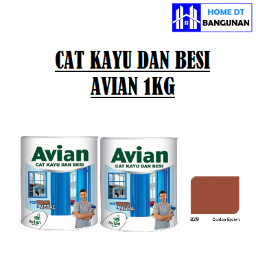 Cat Kayu Besi Avian 1kg (329 golden brown)