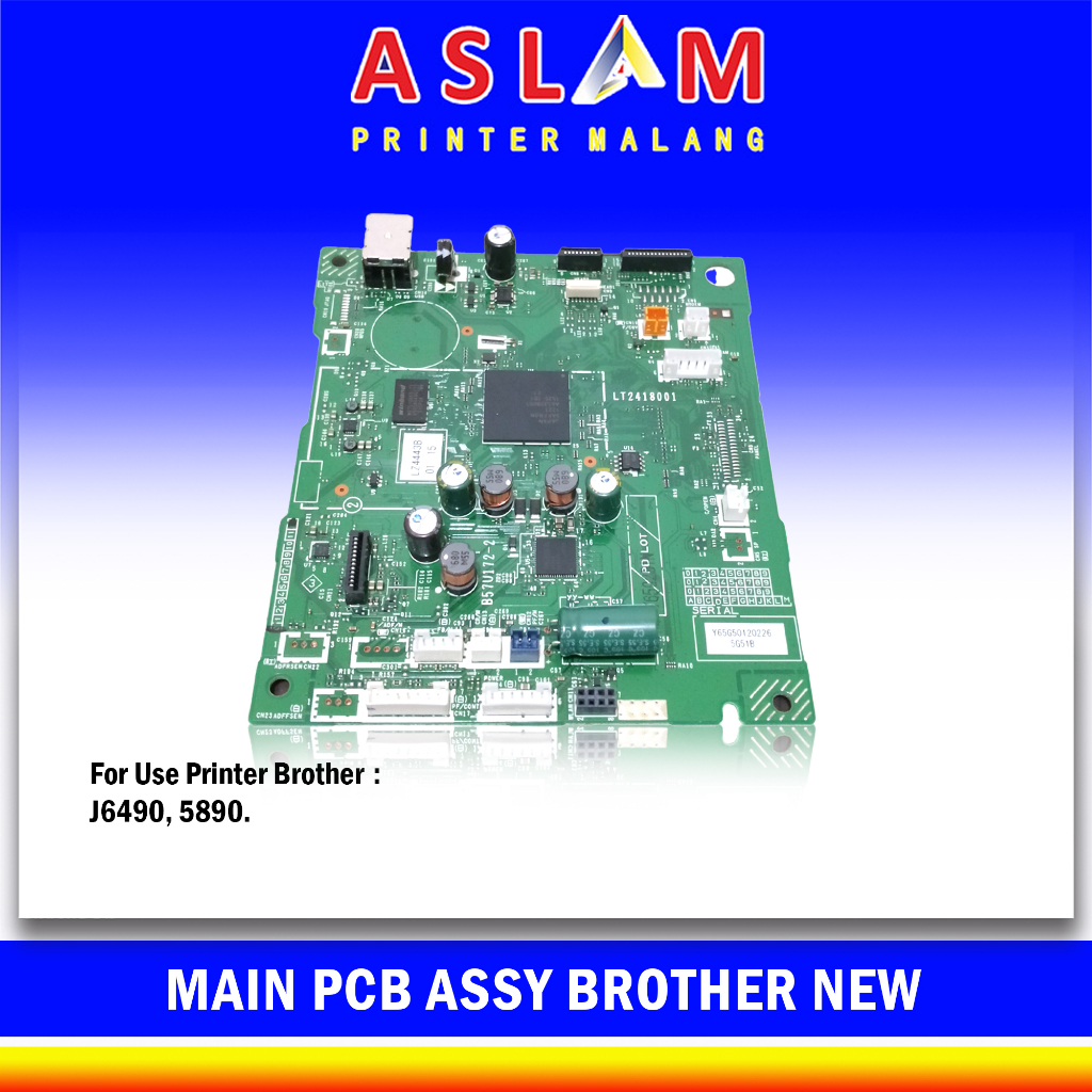 Mainboard Board Printer Brother Main PCB Assy Printer Brother J6490 J 5890 Printer brother A3 MFC J6