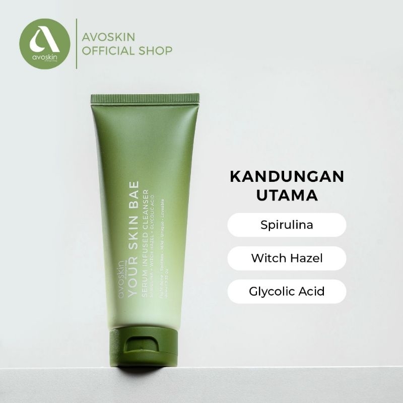 AVOSKIN Your Skin Bae Facial Cleanser Spirulina 100ml