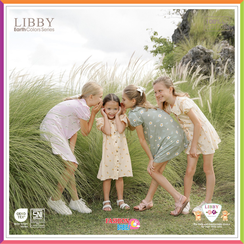 ❤ Fashionbabies ❤ LIBBY EMILY DRESS NEW COLOUR / NARA DRESS BABY LIBBY EARTH COLOUR SERIES ORIGINAL