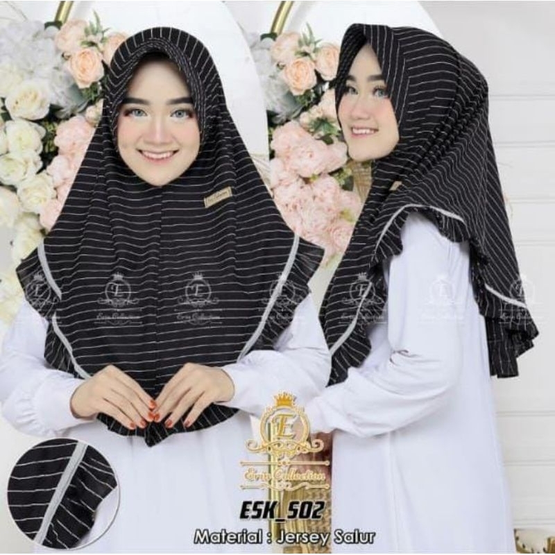 Jilbab Bergo Simple ESK 502 Ori Erin Collection