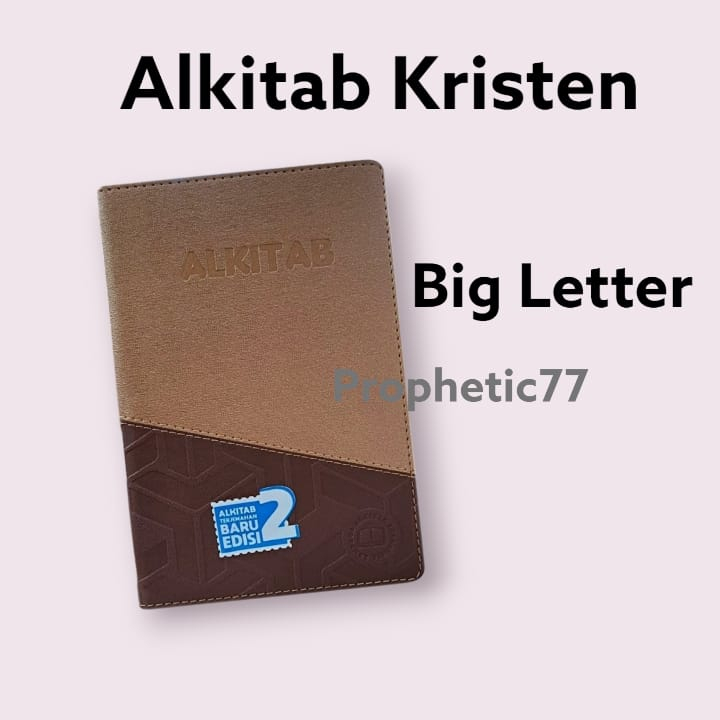 Alkitab Manula Lansia Kristen LAI Ukuran Huruf Super Besar Terjemahan Baru 2 Neuro Sampul Cover TB2 064 Geometri