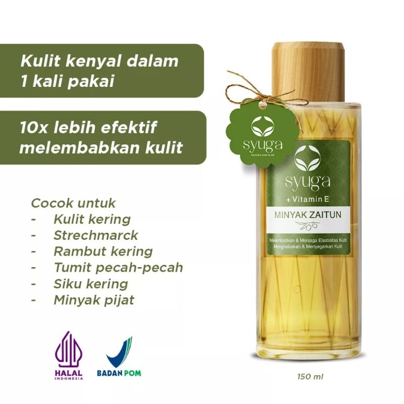 SYUGA MINYAK ZAITUN + VIT E ORIGINAL