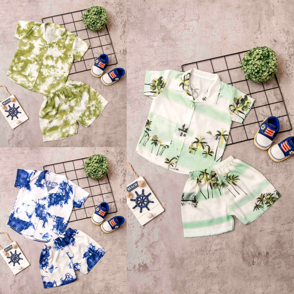 Jikialiang - SETELAN BAJU ANAK LAKI-LAKI BAHAN RAYON USIA 1-9 TAHUN