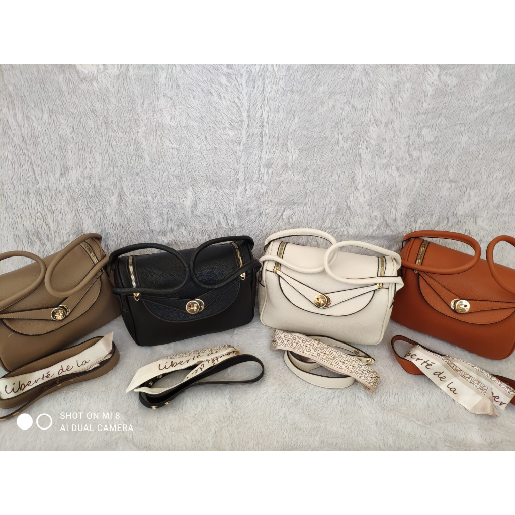 MV_Marvelouz MV805614 Tas HANDBAG Wanita Polos Ada Syal Dan Talpan terbaru 1kg bisa 2 tas supplier tas import EL 5614  GT1984 LT2212 BQ3703