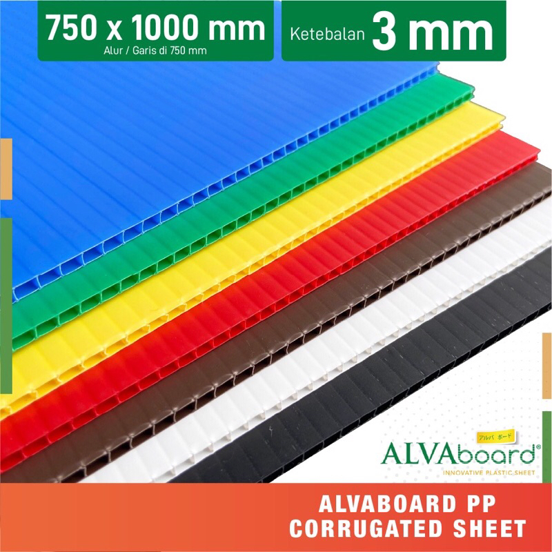 Alvaboard / Impraboard Lembaran 75x100cm Tebal 3 mm