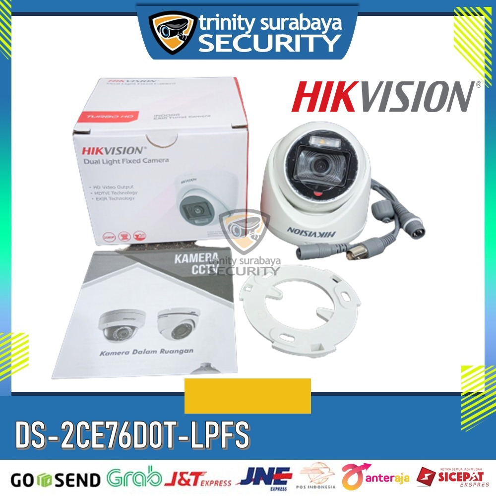 CCTV Indoor 2mp Hikvision 2CE76D0T-LPFS Built in Mic Trinity