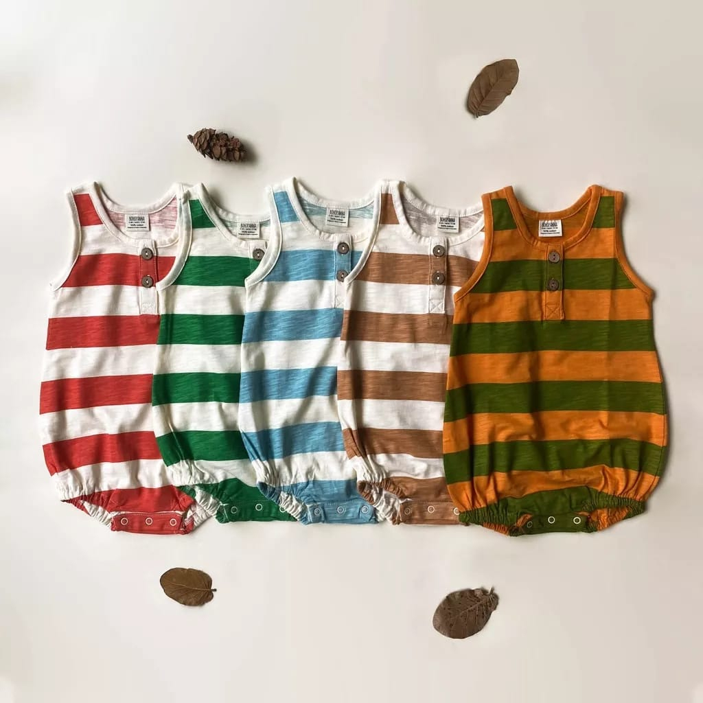 bohopanna Hugo Romper Stripe romper anak &amp; bayi