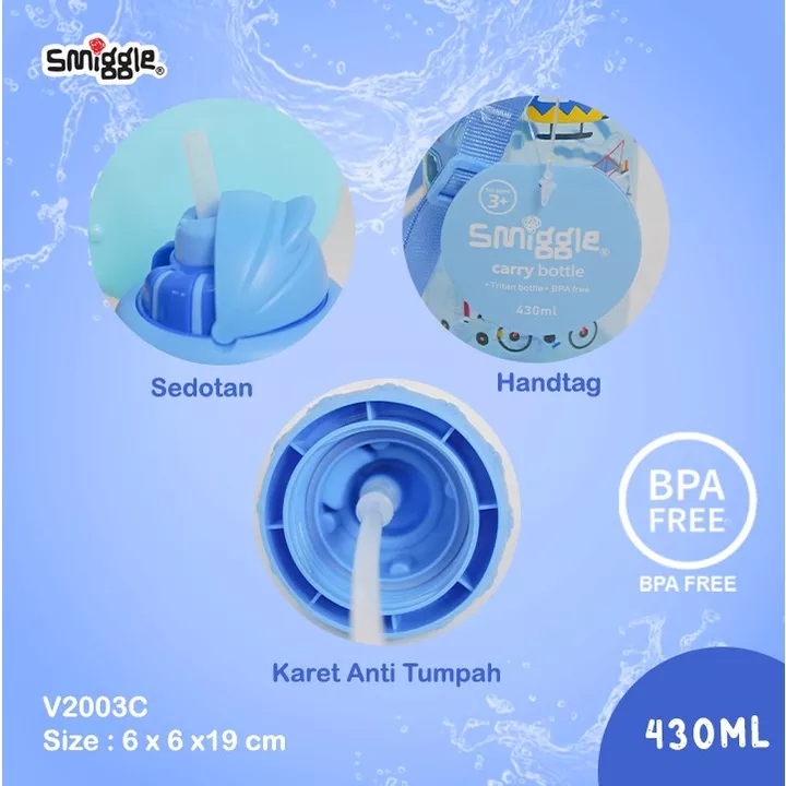 SMIGGLE BOTOL MINUM ANAK KAPASITAS 430ML BPA FREE 2003
