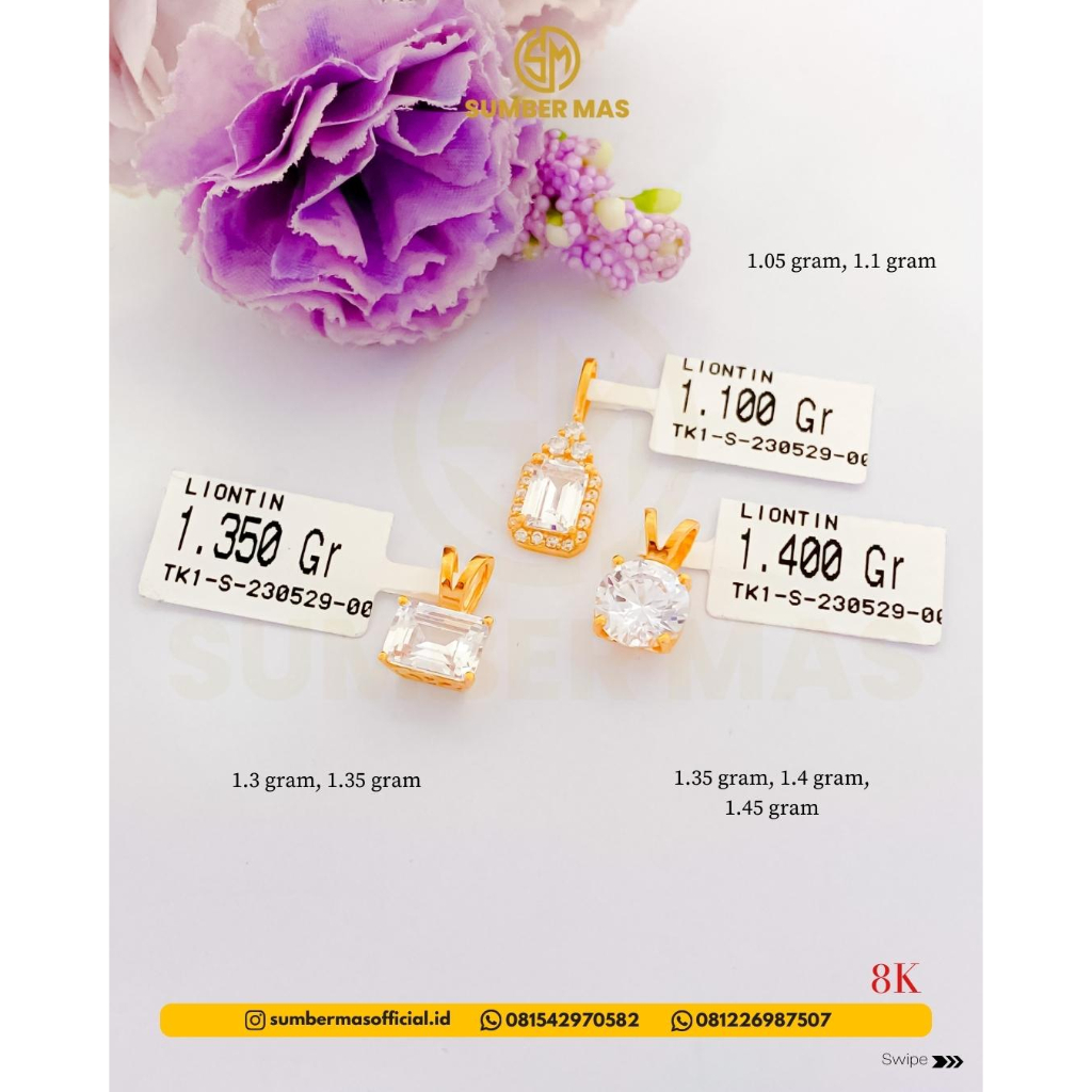 LIONTIN DIAMOND LOOK FASHION 8K - SUMBER MAS