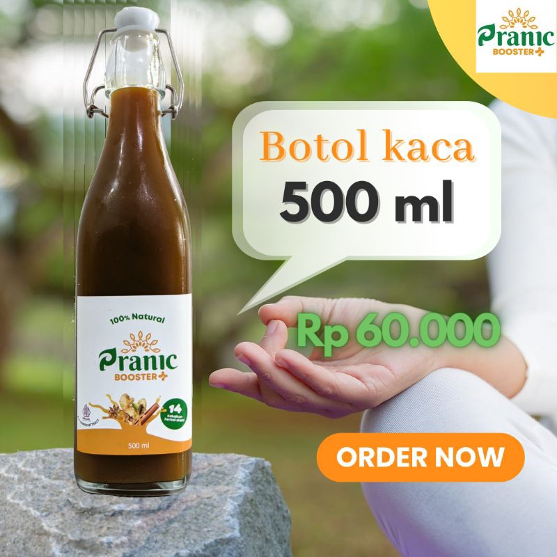 

Pranic Booster Plus 500 ml Botol Kaca