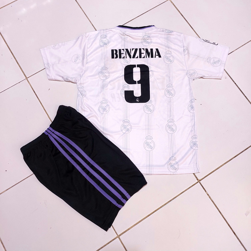 JERSEY BAJU BOLA REAL SETELAN BAJU BOLA MADRIDdongTERBARU USIA 8-12 THN