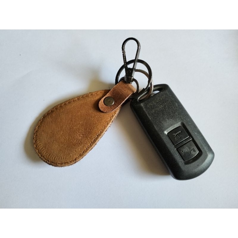 Gantungan Kunci Kulit Model Logo Wr.Leather