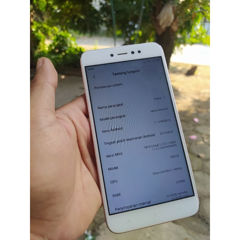 Redmi Note 5a prime ram 3/32gb Second