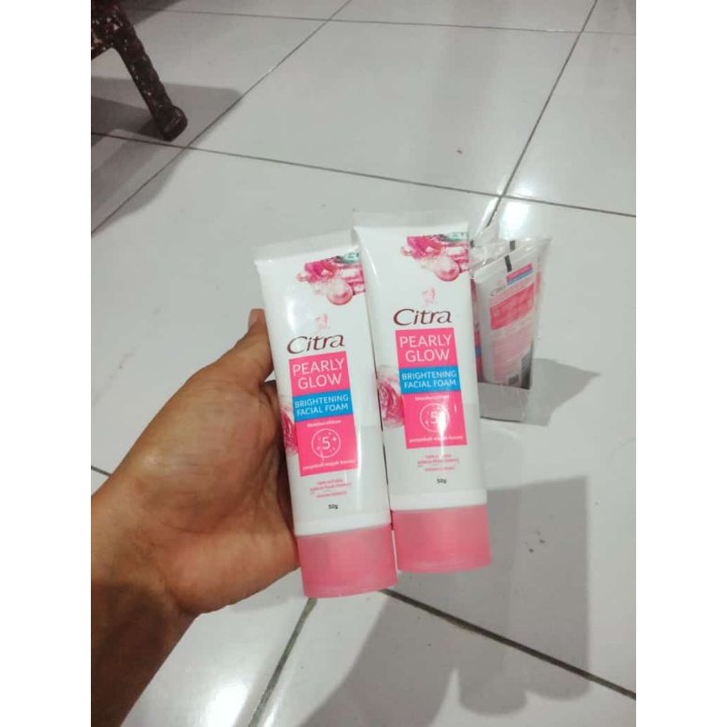 citra facial foam white mutiara