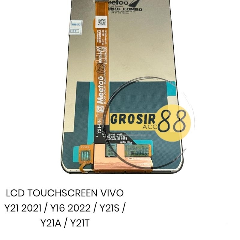 LCD TOUCHSCREEN FULLSET VIVO Y21 2021 / Y21S / Y16 / Y21A / Y21T ORIGINAL