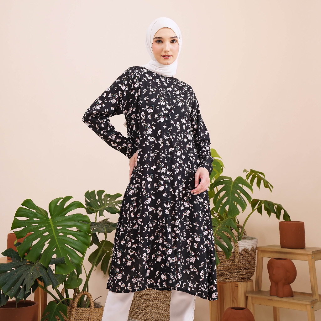 LONG TUNIK RAYON VISCOSE PREMIUM BUSUI/TUNIK RAYON MOTIF TERBARU SERI 3