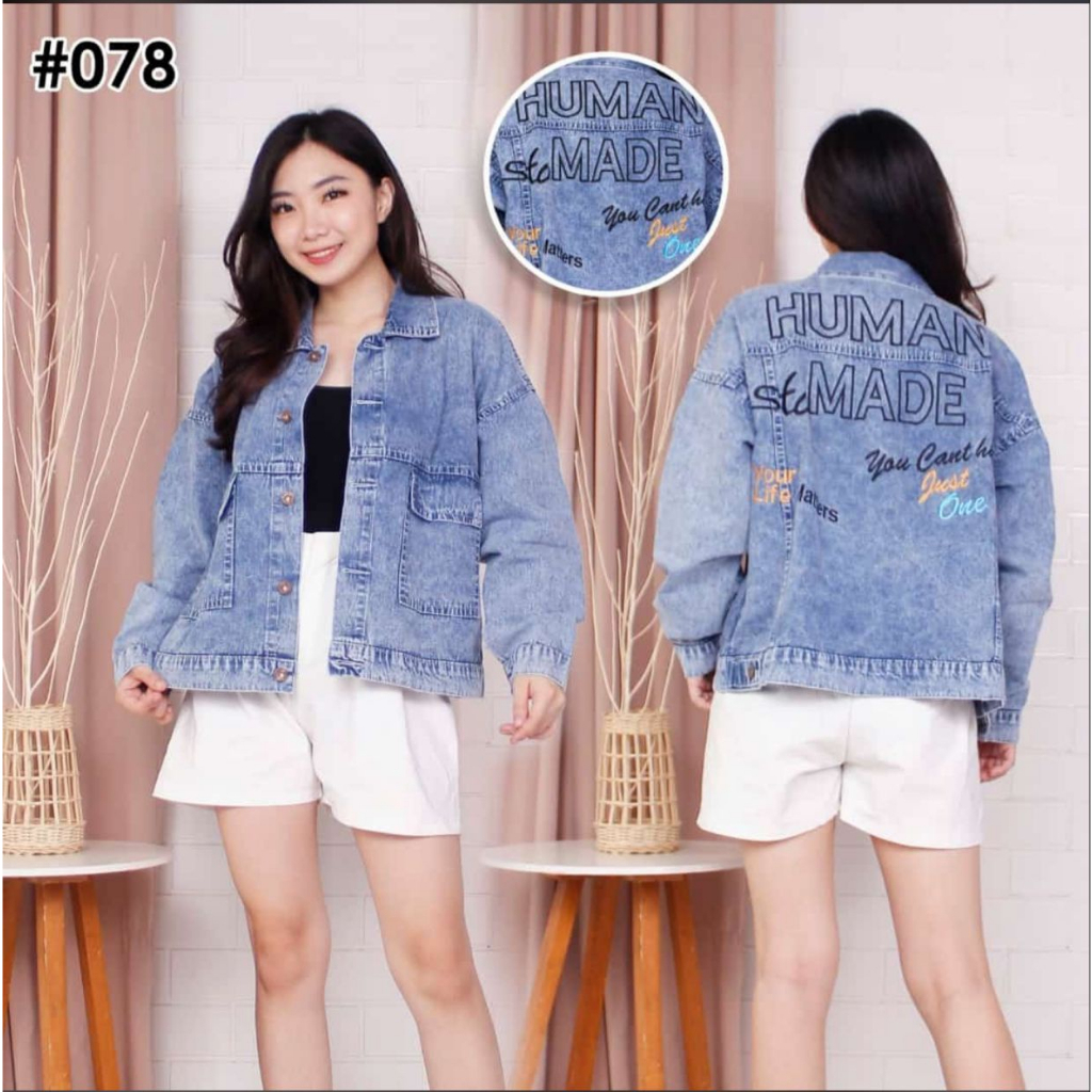 Jaket Jeans Human Made / Pakaian Wanita / Jaket & Mantel / Jaket Denim