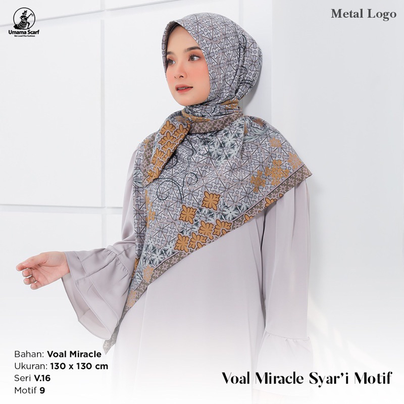 [PART 2] V.16 SEGIEMPAT MIRACLE SYARI MOTIF PRINT METAL LOGO UMAMA SCRAF